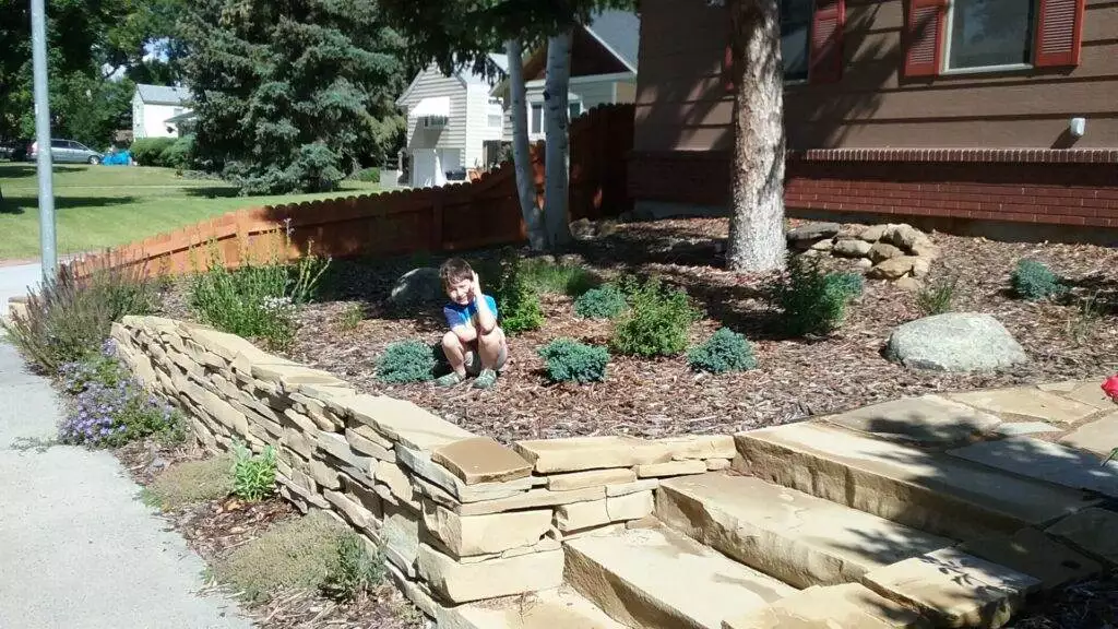When you live on a slope, such as many of the houses in the Billings area, your yard can get a bit steep.